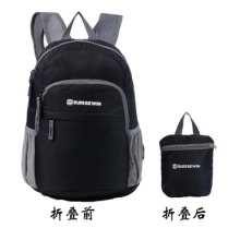 SUISSEWIN2017瑞士军刀户外运动旅行超薄轻便折叠双肩包SNK2308