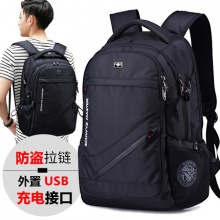 瑞士军刀商务电脑双肩包大容量背包旅行包休闲潮高中学生书包