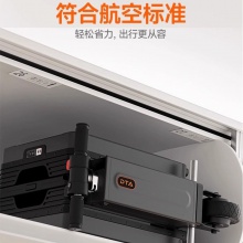 DTA电动行李箱骑行可坐大人20寸旅行箱代步可登机 黑色GX2510