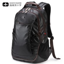 施维茨十字双肩包男士背包女韩版电脑包休闲旅行包高中学生书包潮
