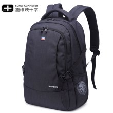施维茨十字双肩包男士背包女韩版休闲旅行包高中学生书包电脑包潮