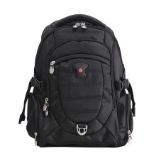 瑞士军刀双肩包运动背包15寸笔记本包黑色旅行休闲包 SA-9275I