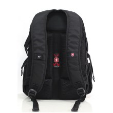 瑞士军刀双肩包运动背包15寸笔记本包黑色旅行休闲包 SA-9275I